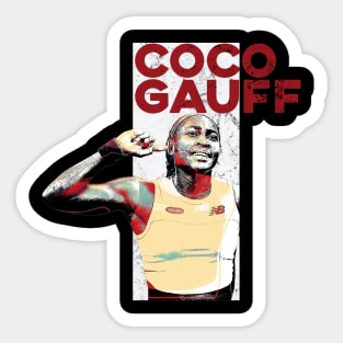 is coco gauff Sticker